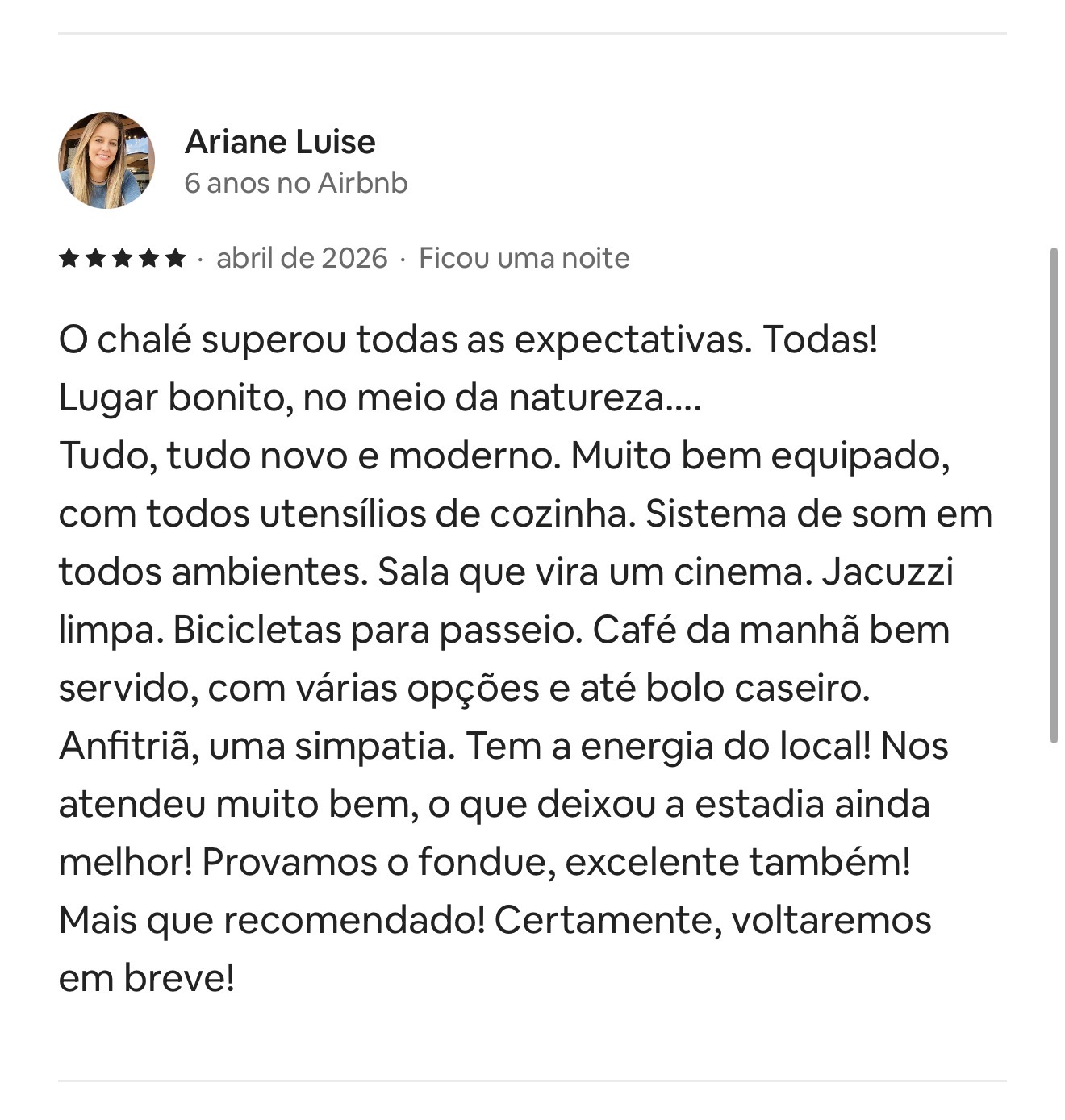 Avaliação de hóspede 2